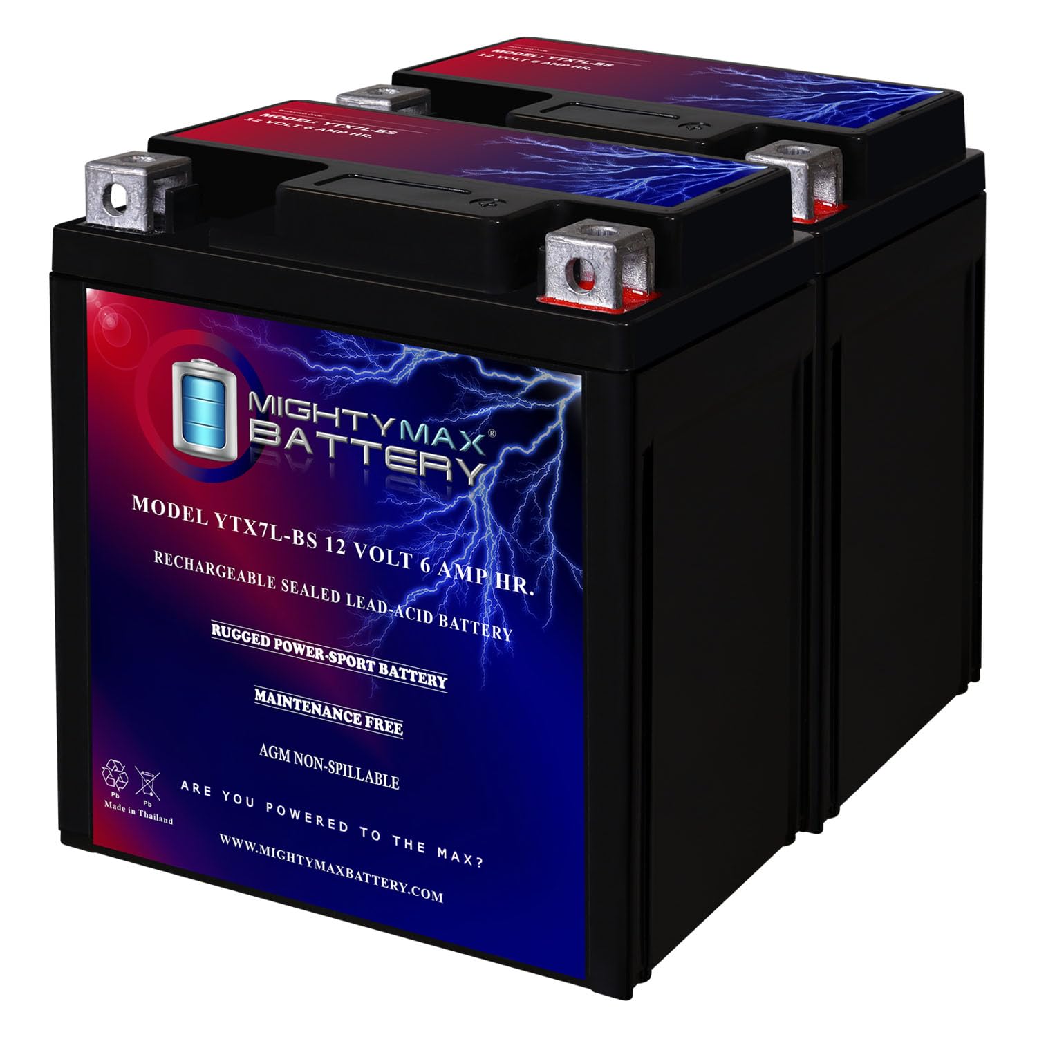 Amazon.com: Mighty Max Battery YTX7L-BS Battery Replaces